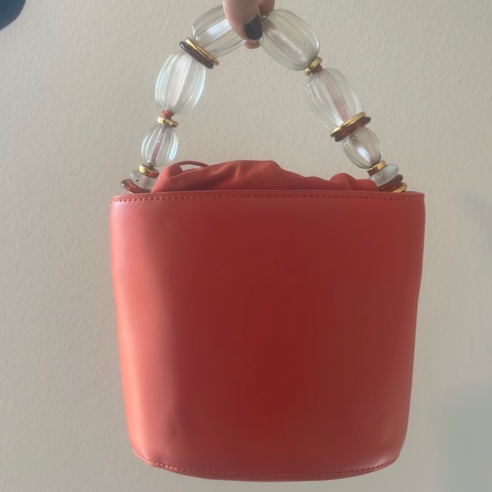 Lizzie Fortunato Persimmon Beaded Leather Bag